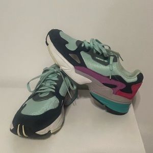 kylie jenner adidas tennis shoes falcon